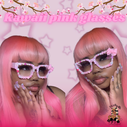 Pink Kawaii Glasses